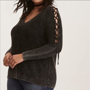 Torrid Super Stretchy Ribbed Knit Sweater